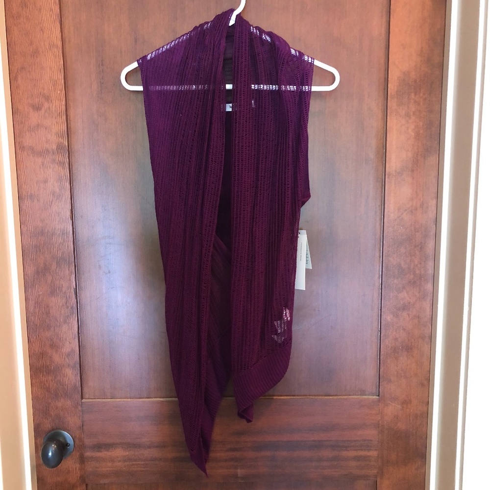 Kensie Girl Purple Vest NWT size S